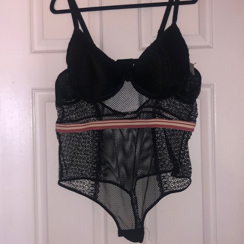 Lace Crochet Fishnet Plus Size Bodysuit